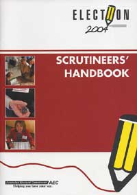 The Scrutineer’s handbook, an example of an AEC publication