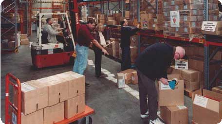 A photo of election materials being packed