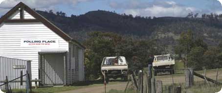 A photo of tea tree hall in Tasmania